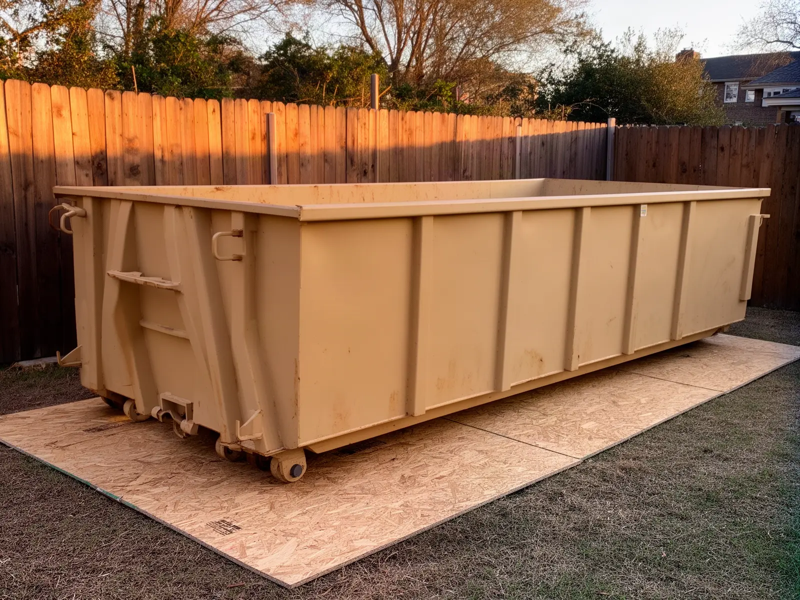 Roll-off dumpster from Two Brothers Dumpster Rental in Lake Helen, FL